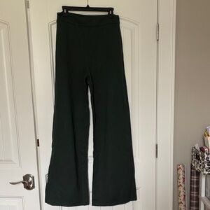 SHEIN Deep Green Wide-Leg Pants